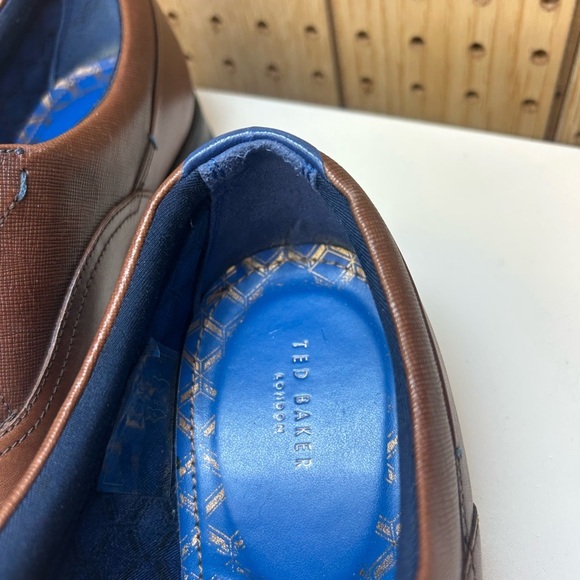 Ted Baker Brown Leather Oxfords with Blue Laces main image 10